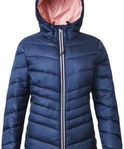 Women-s Lightweight Puffer Jacket Water-Resistant Hooded Winter Coat
