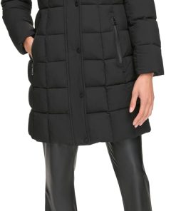 Women's Bib-Front Long Puffer