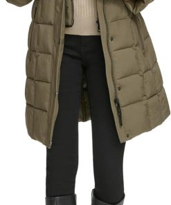 Women's Bib-Front Long Puffer