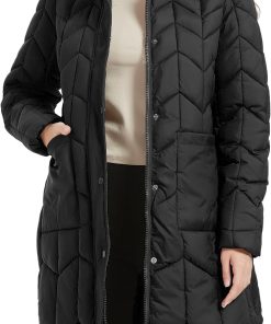 Puffer Jacket Women.Lightweight Padding Bubble Hooded Coat with Fur Collar Warmth Outerwear